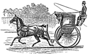 The Hansom cab, invented by Joseph Hansom in 1834 HansomCab.gif