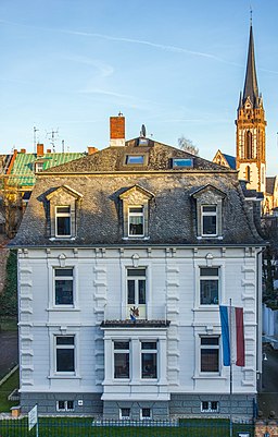 Haus einer verehrlichen K.D.St.V. Rheinpfalz zu Darmstadt im CV, Frankfurter Straße 15