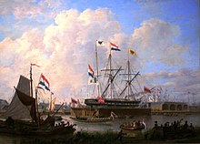 The first Amsterdam dock in 1843 Hendrik Vettewinkel.JPG