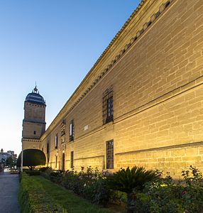 Santiago Hastanesi'nin cephesi.