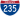 Straßenschild der I-235
