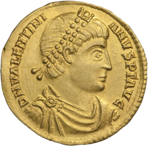 INC-1558-a Солид Валентиниан I ок. 364-367 гг. (аверс).png
