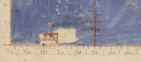 A close up map of the island of Iabadiou Biblioteca Apostolica Vaticana, Urb.Gr.82, f.107v-108r. Iabadiou Claudius Ptolemy.webp