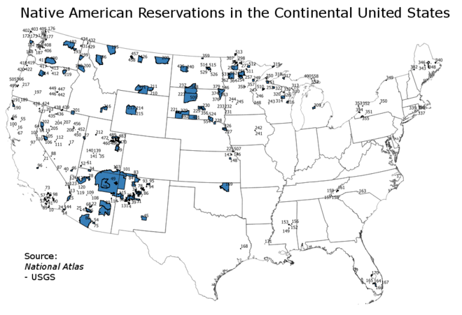 660px Indian Reservations In The Continental United States 