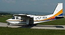 Britten-Norman BN-2 Islander auf dem Flugplatz Krems-Langenlois