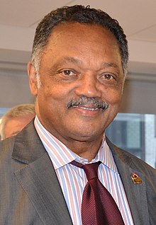 Harry Porterfield's demotion to weekend anchorman in 1985 prompted Rev. Jesse Jackson (pictured in 2013) to lead a boycott of WBBM-TV, which led to significant changes in the station's racial hiring quota. Jesse Jackson 2013.jpg