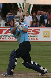 Joe Gatting batting at the County Ground in 2009 Joe Gatting.JPG