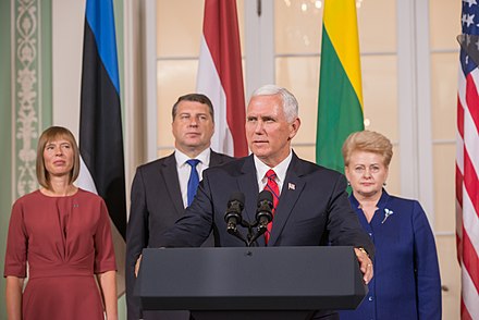 Joint press conference with the Baltic states presidents and Pence, July 31, 2017