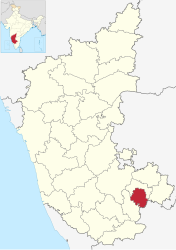 Distretto urbano di Bangalore – Mappa