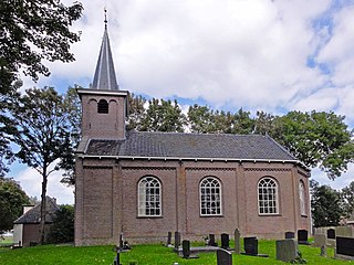 Hiaure Village in Friesland, Netherlands