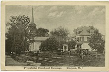 Kingston Presbyterian Church and Manse pre-1923 Kingston NJ Presby PHS738.jpg