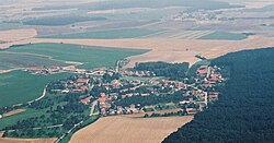 Letecký snímek Klamoše