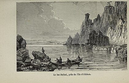 1868 год: Озеро Байкал. У острова Ольхон