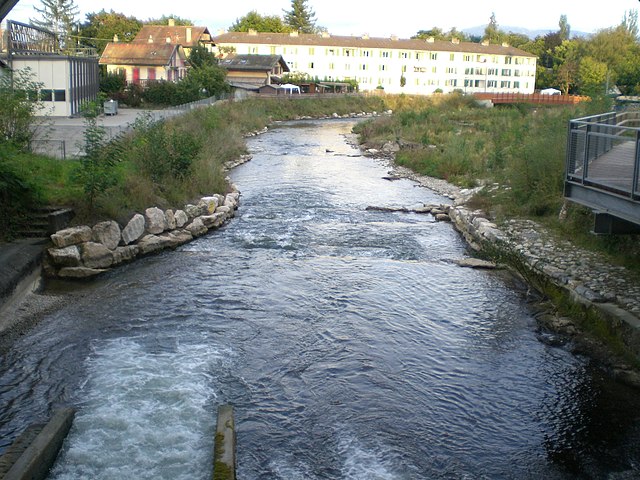 Versoix river at Versoix, 2007