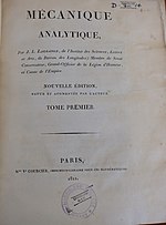 Thumbnail for Mécanique analytique