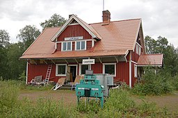 Den gamle stationsbygning i Lappträsk