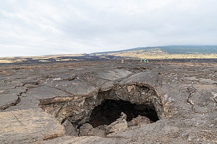 Entrance of a lava tube, Big island, Hawaii