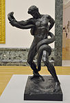 Atlet i kamp med en jätteorm, brons (1877)