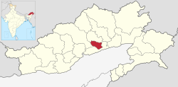 Location of Lepa Rada district in Arunachal Pradesh