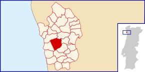 Localização no município de Vila do Conde