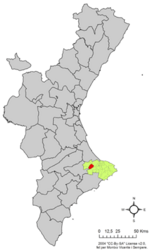 Vall de Ebo – Mappa