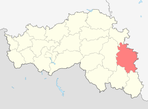 Alexejevský rajón na mapě Bělgorodské oblasti