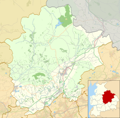 Location map United Kingdom Borough of Ribble Valley.svg