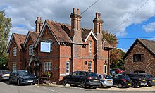 The Peat Spade, restaurant and free house at Longstock, Hampshire, England. September 2024.