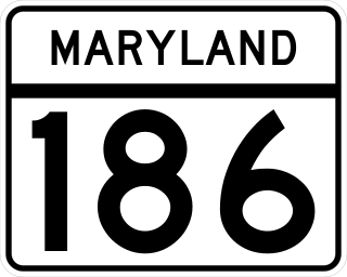 <span class="mw-page-title-main">Maryland Route 186</span> State highway in Montgomery County, Maryland, United States, known as Brookville Road