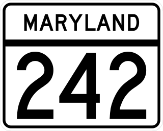 <span class="mw-page-title-main">Maryland Route 242</span> State highway in Maryland, United States