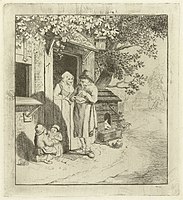 Man at the door of an inn