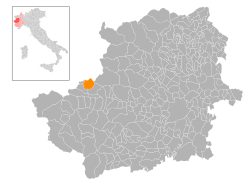 Locatie van Novalesa in Turijn (TO)