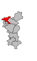Cantone di Cognac-Nord – Mappa