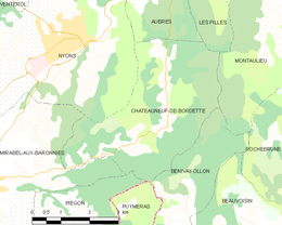 Châteauneuf-de-Bordette - Localizazion