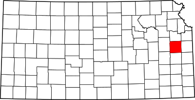 Map of Kansas highlighting Franklin County.svg