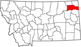 Map of Montana highlighting Roosevelt County.svg