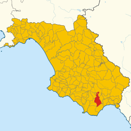 Roccagloriosa - Localizazion