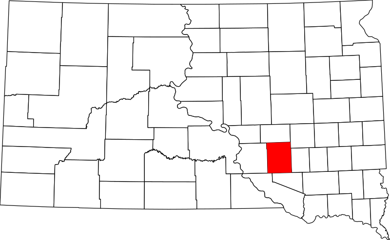 صورة:Map of South Dakota highlighting Aurora County.svg