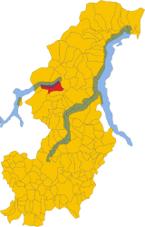 Claino com Osteno - Mapa