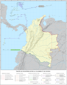 Mapa de Colombia (fronteras y tratados)-fr.svg