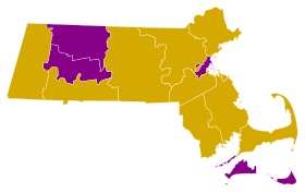 Risultati delle elezioni primarie presidenziali democratiche del Massachusetts per contea, 2008.svg