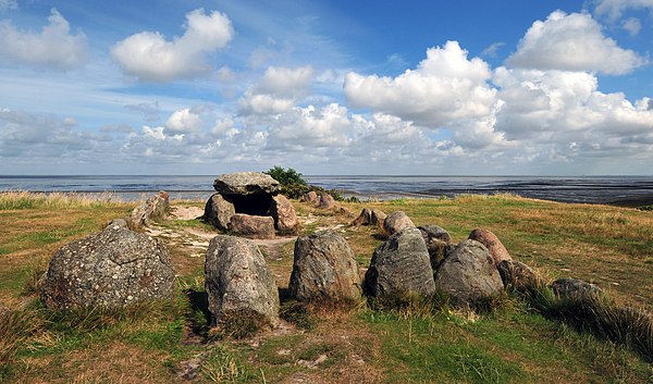 Megalithic grave Harhoog in Keitum, Sylt, Germany (c. 3000 BC)