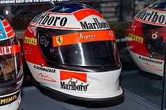 Bell-Helm des Rennfahrers Michael Schumacher von 1996