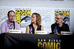 Thumbnail for File:Mike McMahan, Heather Kadin &amp; Alex Kurtzman (48443834351).jpg