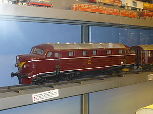 Model of the MY 1201 in the Danish Railway Museum