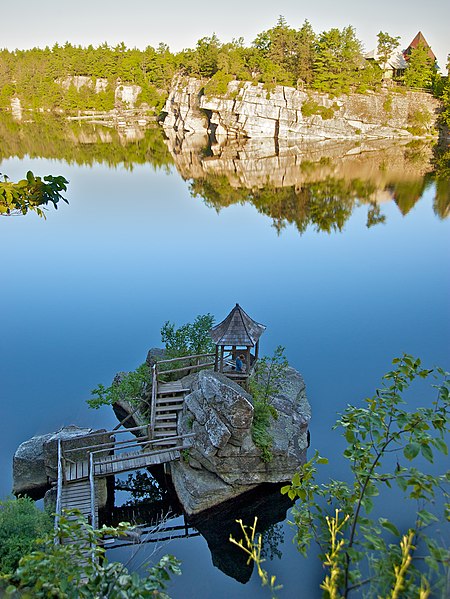 File:Mohonk Mountain House 2011 Fishing Gazebo Against Cliff FRD 3059.jpg