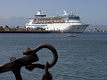 The Port of Ensenada is a popular stop for cruise ships on the Pacific.