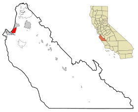 Monterey County California Incorporated and Unincorporated areas Seaside Highlighted.svg