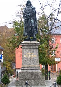 Statue of Fleming at Hartenstein