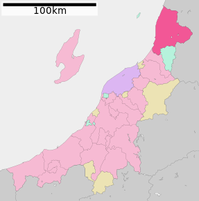 Poziția localității Murakami, Niigata